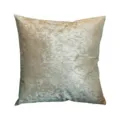 Solid color short velvet throw pillow cover for modern sofa cushion home decor main view. - Ice Velvet Champagne Gold