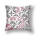 Geometric printed throw pillowcase, peach skin velvet breathable indoor sofa cushion cover. - 21DM5(11)