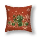 Housse de coussin de Noël festive avec motif de cadeaux, idéale pour le canapé. - 45x45cm (Housse Seule) / 22DM6-27