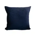 Donkerblauwe fluwelen kussenhoes effen kleur zachte kussenhoes voor bank woondecoratie. - 45 x 45 cm (met kussenvulling) / Flanel marineblauw