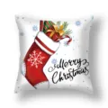 Christmas cushion cover festive holiday throw pillow case red stocking home sofa decor - 45x45cm (Single Cover) / 22DM6-29