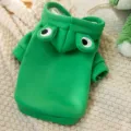 Green Pet Dinosaur Hoodie Cute Cat Dog Clothes Soft Fleece Warm Apparel for Small Pets - Green Frog