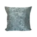 Blue grey crushed velvet pillowcase solid color square cushion cover soft home decor. - Ice Velvet Smoky Blue