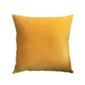 Effen korte fluwelen kussenhoes, minimalistische stijl zachte bank kussensloop, geel. - 45 x 45 cm (met kussenvulling) / Flanel mosterdgeel