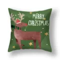Christmas cushion cover festive holiday deer pillowcase soft polyester sofa decor - 45x45cm (Single Cover) / 22DM6-2