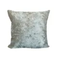 Silver Crushed Velvet Pillow Cover Solid Color Soft Cushion Case for Sofa Home Decor - Ice Velvet Silver Gray