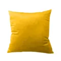 Yellow velvet pillowcase solid color minimalist cushion cover soft home decor hot - Orange Yellow (Thickened Flannel)