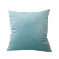 Light blue short plush velvet pillowcase solid color simple cushion cover for sofa decor - Sky Blue (Thickened Flannel)