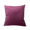 Solid color short velvet pillowcase purplish red square throw pillow sofa cushion cover - Dark Purple (Thickened Flannel)