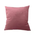 Solid color short plush throw pillow cover, soft velvet sofa cushion for modern home. - Muted Pink (Thickened Flannel)