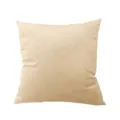 Solid color soft velvet throw pillow cover, minimalist square cushion case for sofa and home decor. - Chestnut (Thickened Flannel)