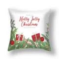Christmas throw pillow cover, festive watercolor pine tree holiday decorative cushion case - 45x45cm (Single Cover) / 22DM6-19