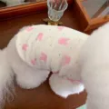 Schattig puppyvest met roze konijnenprint, zachte zomerse huisdierkleding voor kleine honden. - S (Aanbevolen gewicht 1.5-2.5kg) / Roze Konijn