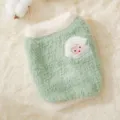 Cute winter warm pet fleece sweater for cats and dogs, light green with fluffy sheep patch. - S (Recommended weight 1.5-2.5kg) / Green Gnome