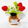 Handmade crochet graduation potted doll positive energy cute desktop ornament gift item - Strawberry Potted Plant