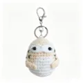 Handmade crochet cute owl keychain plush bag charm soft animal pendant lovely gift - Chubby Owl Keychain