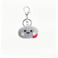 Handcrafted crochet stone keychain cute plush bag charm knitted cute novelty pendant fluffy gift - Gray Little Stone Keychain