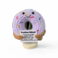 Handmade Crochet Donut Positive Toy Cute Knitted Emotional Support Gift for Best Friends - Donut Style 2