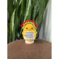 Handmade crochet taco doll with encouraging card, cute emotional support knitted gift for friends. - Taco