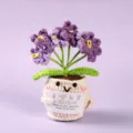 Handmade crochet potted plant positive energy cute knitted flower doll variant style - Style 9