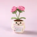 Handmade crochet potted plant positive doll cute flower desk decoration gift for friends - Style 12