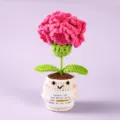 Handmade crochet potted flower doll cute knitted plant desktop decoration gift for friends - Style 29
