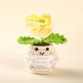 Handmade Crochet Potted Plant Cute Emotional Support Knitted Flower Desk Decor Gift - Style 44