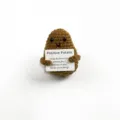 Handgefertigte positive Kartoffel Plüschpuppe süßes Strickspielzeug Geschenk Dekoration - 7 cm braune Kartoffel