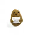 Handgemachte gehäkelte positive Kartoffel Puppe süßes Strick Plüschtier mit Motivationskarte - 8 cm große kaffeebraune Kartoffel