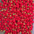 Handgefertigter Häkel-Fruchtanhänger DIY Zubehör für schöne Schmuckgroßhandel Märkte - Roter Apfel (Fertigprodukt)
