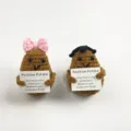 Handgemachte Häkel-Positive-Kartoffel-Puppe mit Motivationskarte, süßes Strick-Gemüse-Spielzeug. - Kartoffel-Pärchen