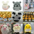 Handmade crochet positive doll cute knitted animal plush toy desktop decoration variant - JoJo's Bizarre Adventure