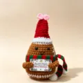 Handmade crochet Christmas plush doll cute knitted penguin ornament for holiday gift. - Christmas Potato
