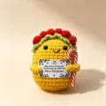 Handmade crochet Christmas doll cute knitted toy holiday gift ornament decoration item - Christmas Taco
