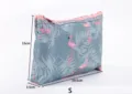 Piccola borsa cosmetica fenicottero da viaggio trousse trucco impermeabile portatile. - Borsa piccola con fenicottero