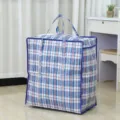 Grande borsa portaoggetti in tessuto PP impermeabile borsa per trasloco pieghevole per coperte - 35*40*20 cm / Blu