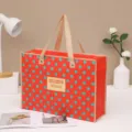 Dikke rode stippen opbergtas, grote waterdichte opvouwbare handtas voor verhuizing. - 47*33*15cm / Rode Stippen
