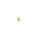 Gold green enamel lightning tooth grillz hip hop single tooth cap fashion men jewelry accessory - Green Lightning / Gold