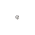 Silver grenade pendant charm with clear and black stones for hip hop fashion jewelry - Grenade Puzzle / Silver