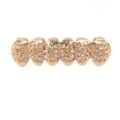 Gold hip hop grillz teeth grill fashion metal dental cap for party costume accessories - K Gold / Rose Gold Bottom Grillz