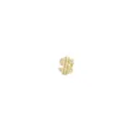 Gold dollar sign grillz hip hop single tooth cap iced out cubic zirconia fashion jewelry accessory - Dollar Sign / Gold