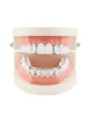 Silver Grillz Teeth Caps Hip Hop Top Bottom Vampire Fangs Dental Grill Accessories - Hollow-Out Silver Set