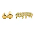 Hip hop gold grillz set vampire fangs drip tooth caps for men and women street fashion jewelry - Gold Set