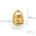 Single gold grill tooth hip hop heart grillz 14k gold plated size details 11x8mm lightweight - Single Heart Gold