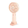 Mini ventilatore portatile USB ricaricabile ventilatore da tavolo con supporto per telefono rosa - Rosa chiaro
