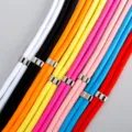 Laccetto da collo colorato per cellulare cordino di ricambio con anello in metallo astuccio. - Colori misti + inserto trasparente / Multicolore