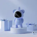 Scaldino per mani USB portatile simpatico cartone animato display digitale dispositivo blu - Blu