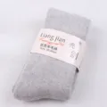 Graue Woll-Mittelsocken, warme Winterstrümpfe, bequeme weiche Alltagsbekleidung Variante. - Passend für Größe 38-40 / Hellgrau