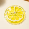 Borsa del ghiaccio in gel rinfrescante rotondo con simpatico design a limone per estate - Rotondo / Serie di frutta-Limone