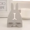 Grey plastic cute rabbit desktop mobile phone stand holder lazy bracket for smartphone - Rabbit Light Grey